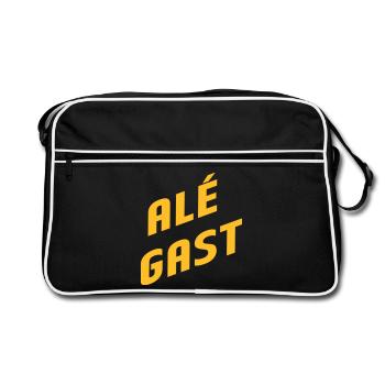 Alé Gast - Antwerp dialect - Retro Bag - black/white - Front