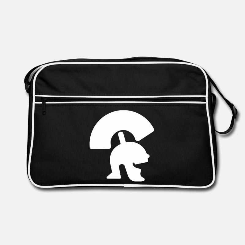 Römer. Römischer Helm. Retro Tasche