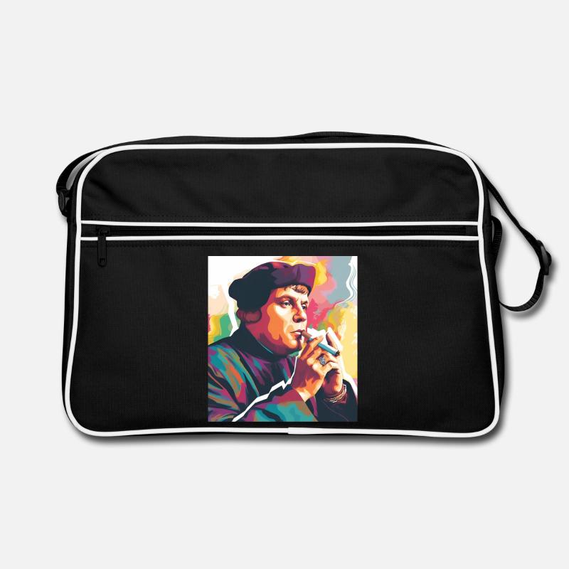 Martin Luther Rauchend Retro Tasche