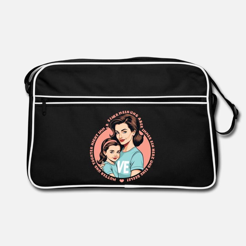 Mutter und Tochter Retro Tasche