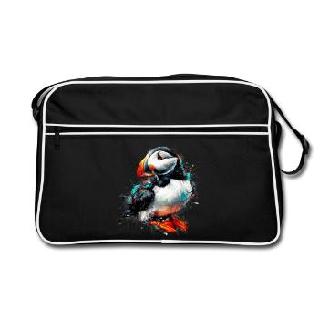 Macareux - Sac Retro - noir/blanc - Devant