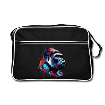 Gorille - Sac Retro - noir/blanc - Devant