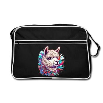 Alpaca - Retro Bag - black/white - Front