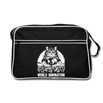 World Domination 1 - Retro Bag - black/white - Front