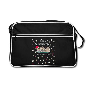 Schwäbisch Hall Christmas, Drawing Germany - Retro Bag - black/white - Front