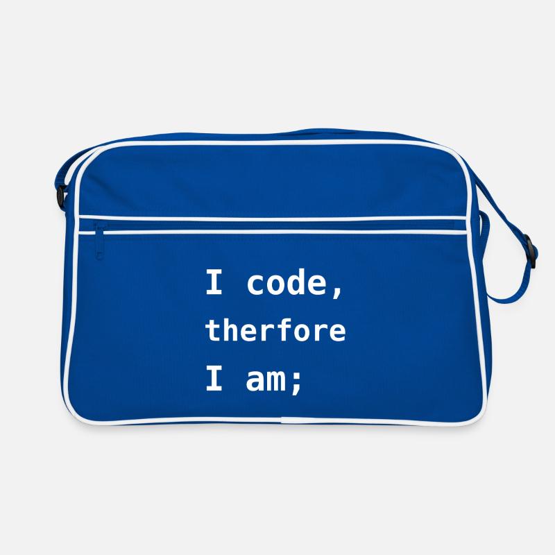 I Code Therefore I Am Retro Bag