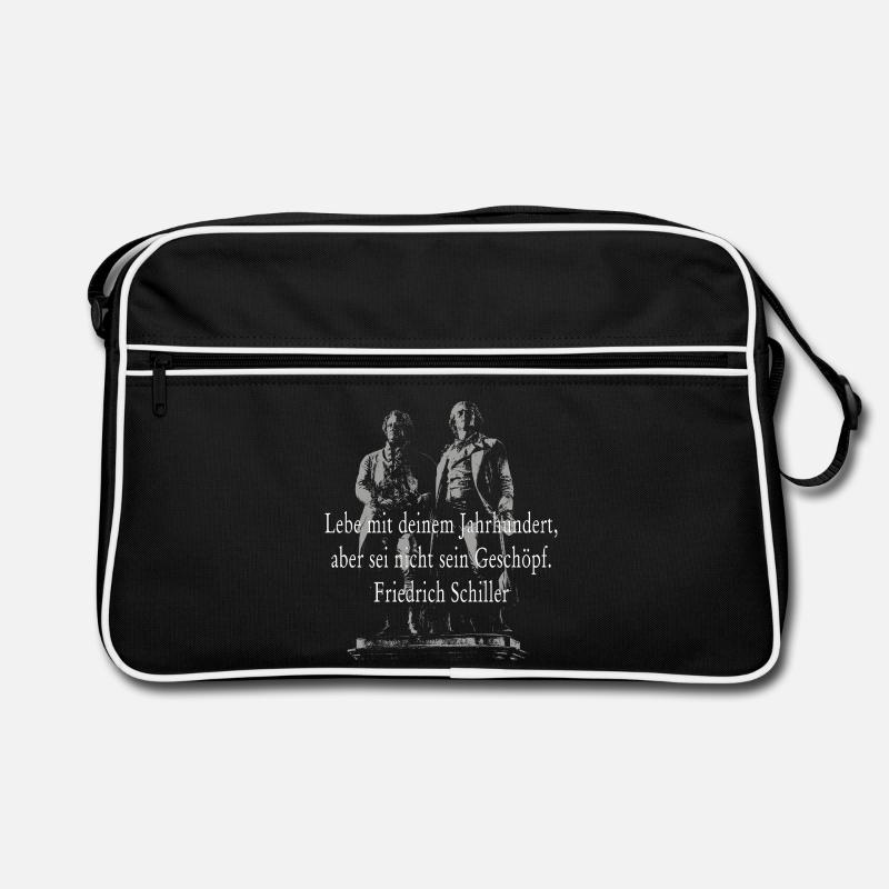 Friedrich Schiller quote Retro Bag