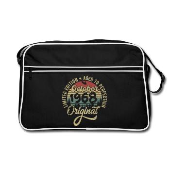 Octobre 1968 Anniversaire Octobre 1968 Octobre - Sac Retro - noir/blanc - Devant