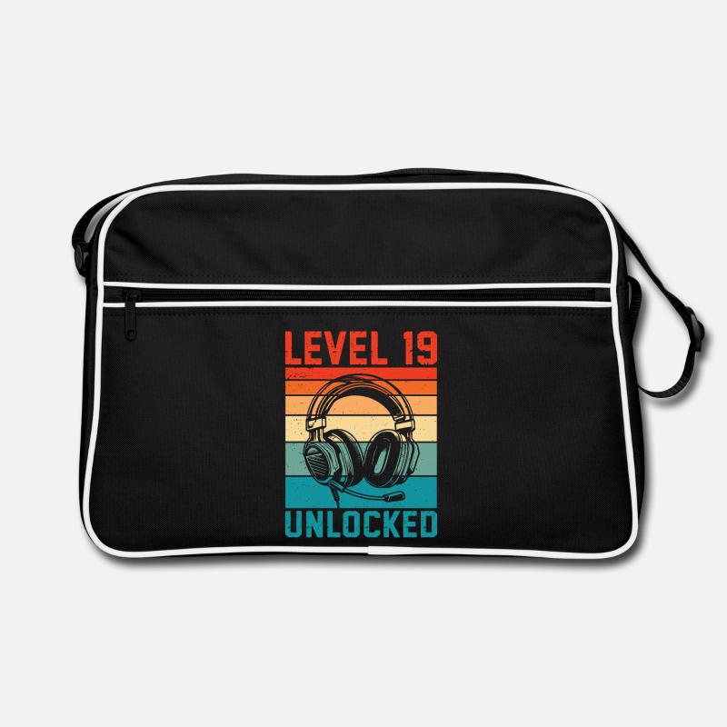 Level 19 Unlocked – 19th Anniversary Gamer Gift Retro Bag