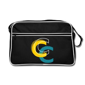 Initial letter C - Retro Bag - black/white - Front