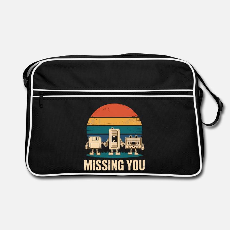 Cassette VHS Disquette Disquette Rétro Sac Retro