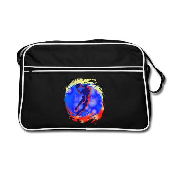 Basket-ball - Sac Retro - noir/blanc - Devant