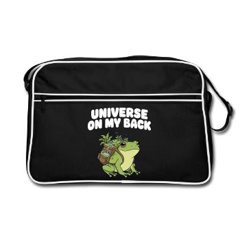 Universe on my back - Retro Bag - black/white - Front