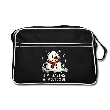 I'm having a meltdown - Retro Bag - black/white - Front