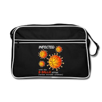 B-Balla Basketball Virus - Retro Bag - black/white - Front