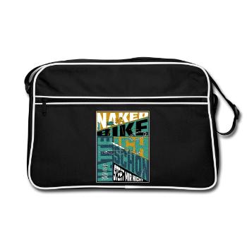 Naked Bike History – Motorcyclist Statement - Retro Bag - black/white - Front