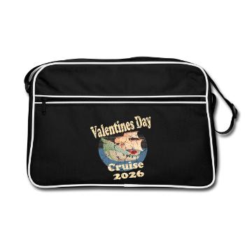 Valentines day Cruise 2026 - Sac Retro - noir/blanc - Devant