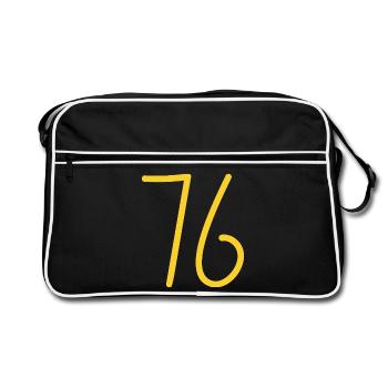 76 - Sac Retro - noir/blanc - Devant