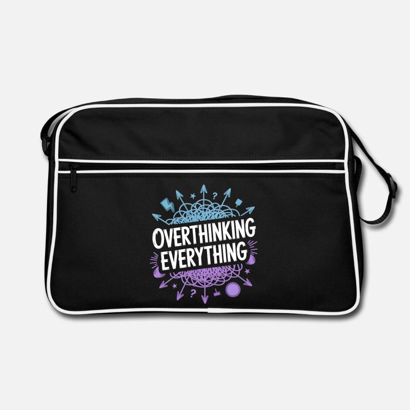 Overthinking Everything ADHS Chaos Retro Tasche