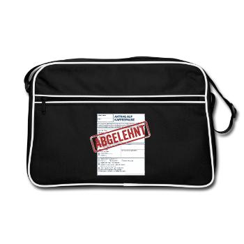 Kaffeepause - Retro Tasche - Schwarz/Weiß - Vorne