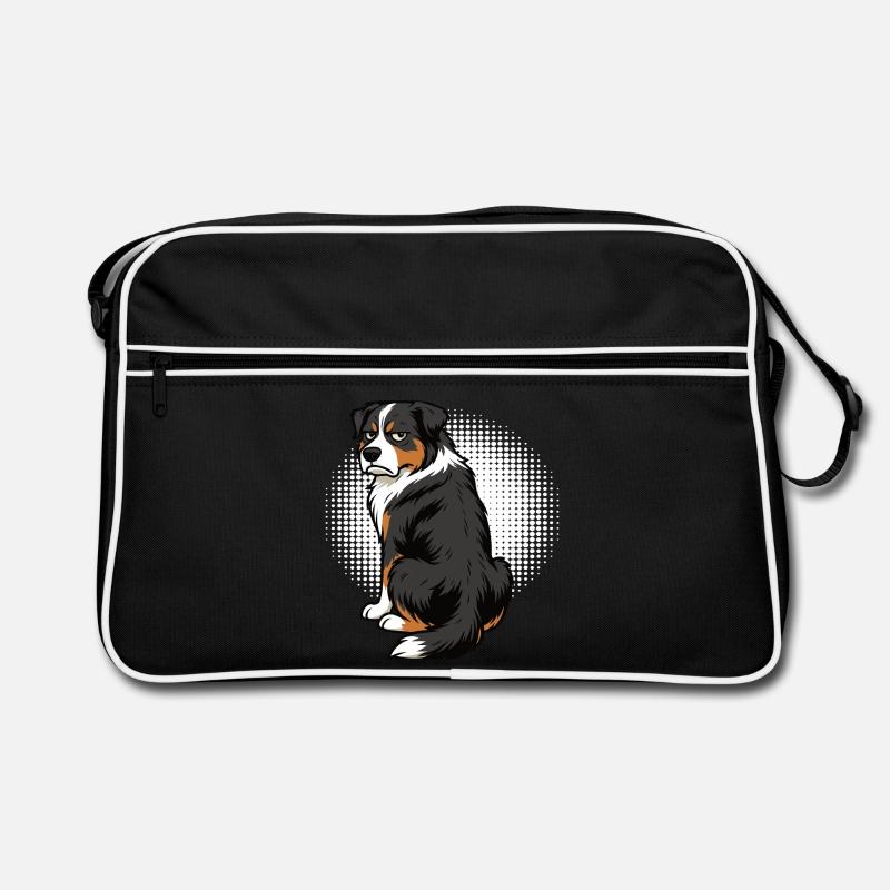 Australian Shepherd Aussie Aussiebesitzer Aussies Retro Tasche