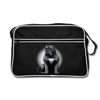Cane Corso Cane Corsos Corso halter Corso Owner - Retro Bag - black/white - Front