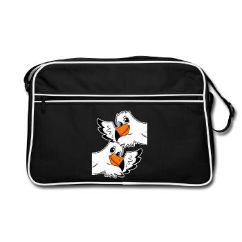 Seagull Seagulls - Retro Bag - black/white - Front