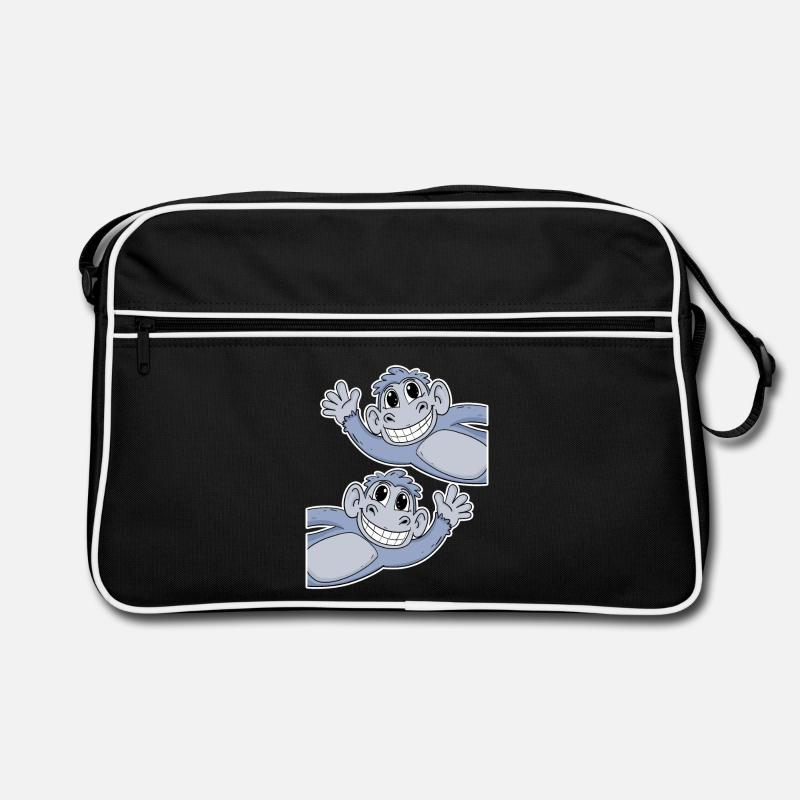 Affe Affen Retro Tasche