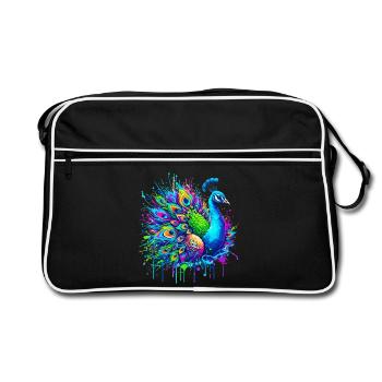 Paon - Sac Retro - noir/blanc - Devant