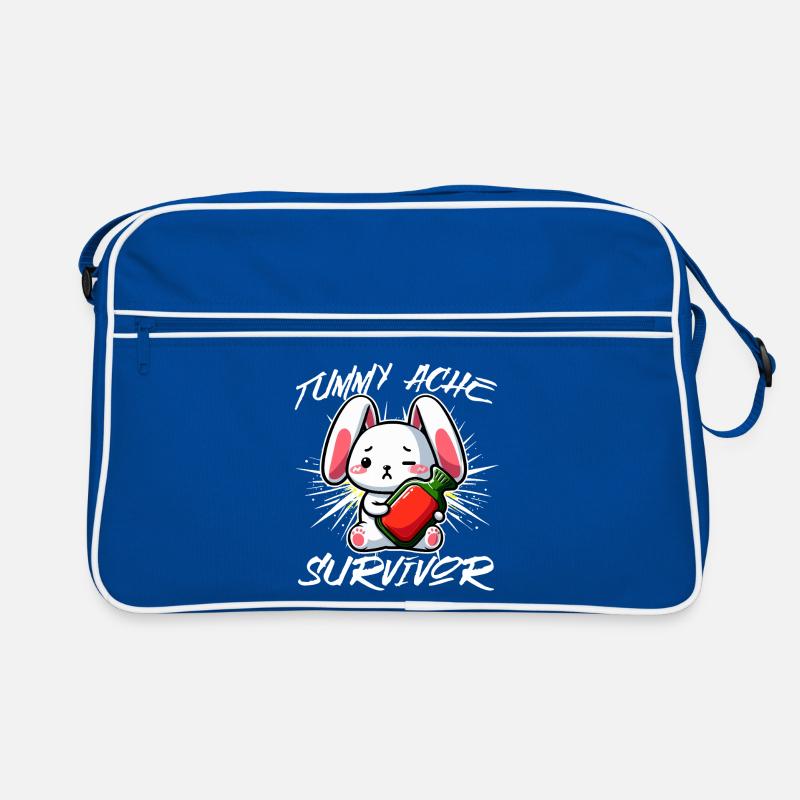 Survivant des maux de ventre - Conception de lapin mignon Sac Retro