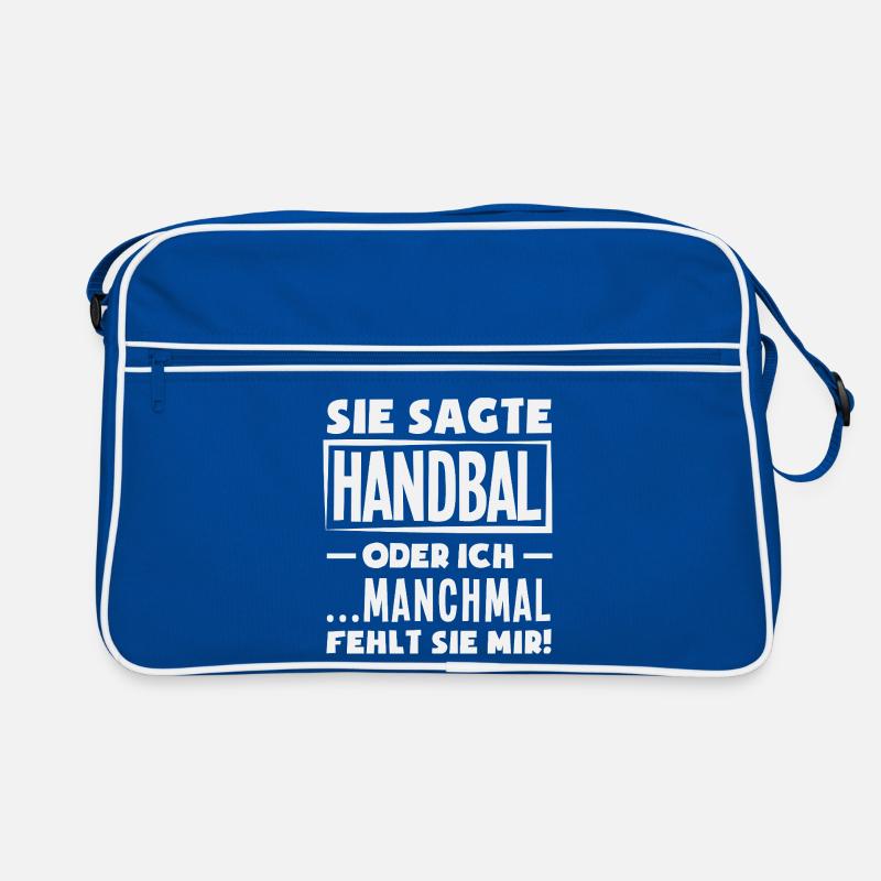 Handball oder ich – manchmal fehlt sie Retro Tasche