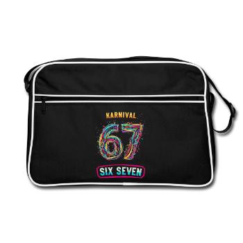 6 7 Meme Costume Replacement Carnival Carnival - Retro Bag - black/white - Front