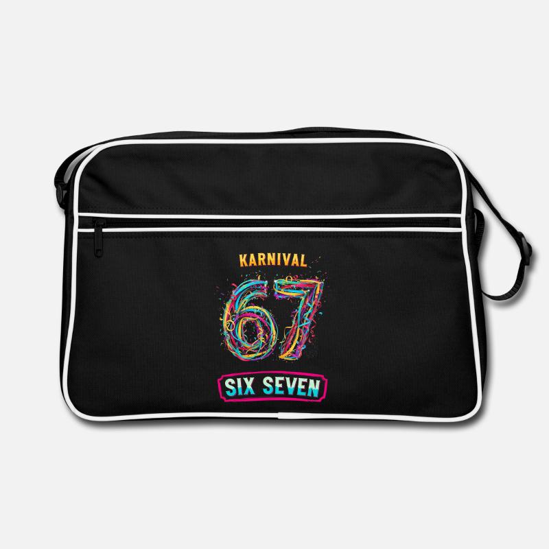 6 7 Remplacement de costume de mème Carnaval Carnaval Sac Retro