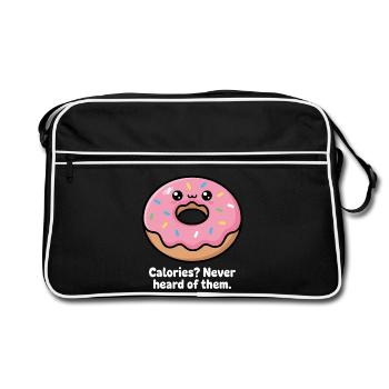 Meme du donut riant qui dit - Sac Retro - noir/blanc - Devant
