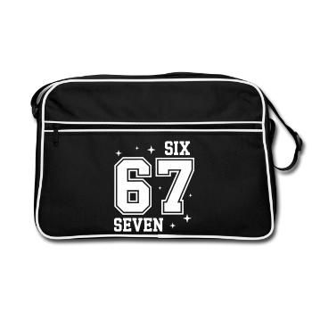 67 - Six Seven SixSeven 6-7 - Sac Retro - noir/blanc - Devant