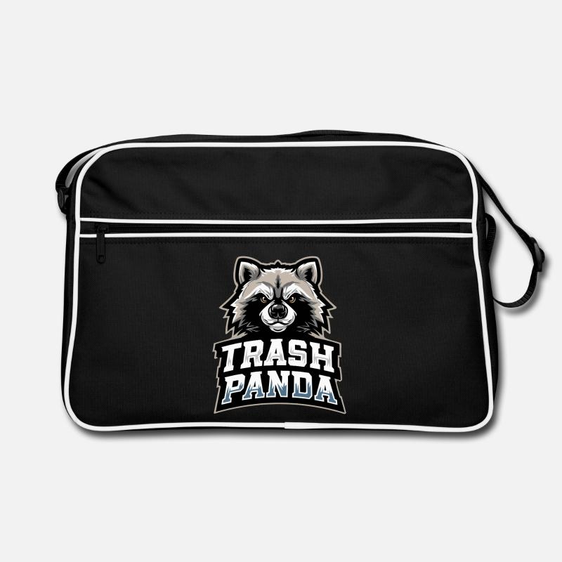 Emblème du Panda Trash Panda Sac Retro