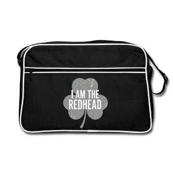 I Am The Redhead Shamrock Pride - Retro Bag - black/white - Front
