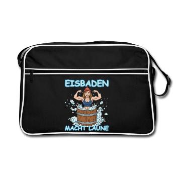 Bain de glace pour femmes - Sac Retro - noir/blanc - Devant