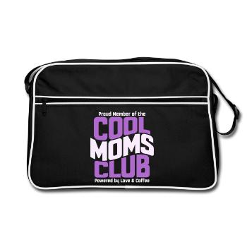 Cadeau des mamans pour la fête des mères - Club des mamans cool - Sac Retro - noir/blanc - Devant