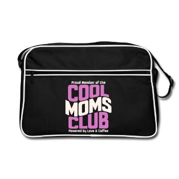 Cadeau des mamans pour la fête des mères - Club des mamans cool - Sac Retro - noir/blanc - Devant