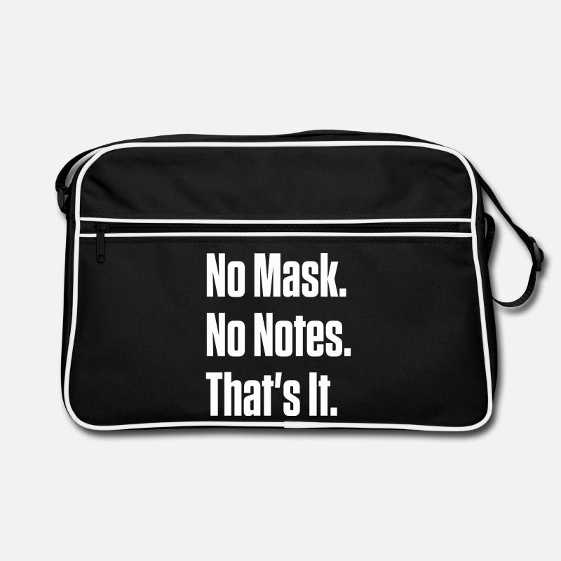 Pas de masque Pas de notes Orgueil neurodivergent Sac Retro