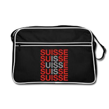 SCHWEIZ 2024 - Schweiz - Switzerland -Suisse - Retro Bag - black/white - Front