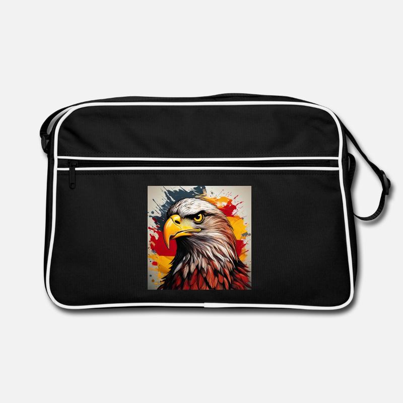 Explosion de l’œuvre d’art Eagle Head Sac Retro