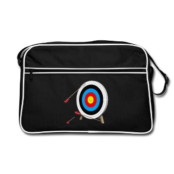 Target next to it - Retro Bag - black/white - Front