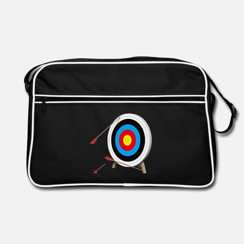 Zielscheibe daneben Retro Tasche