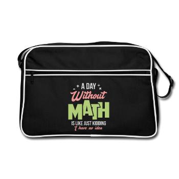 mathematics - Retro Bag - black/white - Front