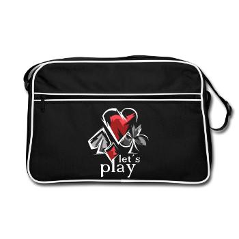 Permet de jouer Jeux Cartes Cartes - Sac Retro - noir/blanc - Devant