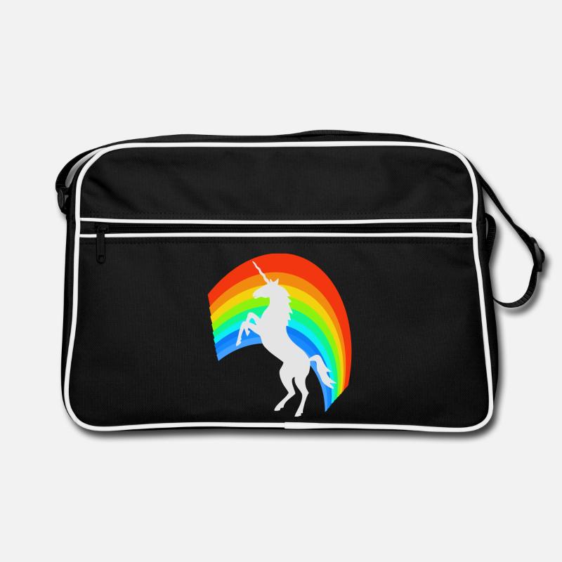Regenbogen Märchen Retro Tasche