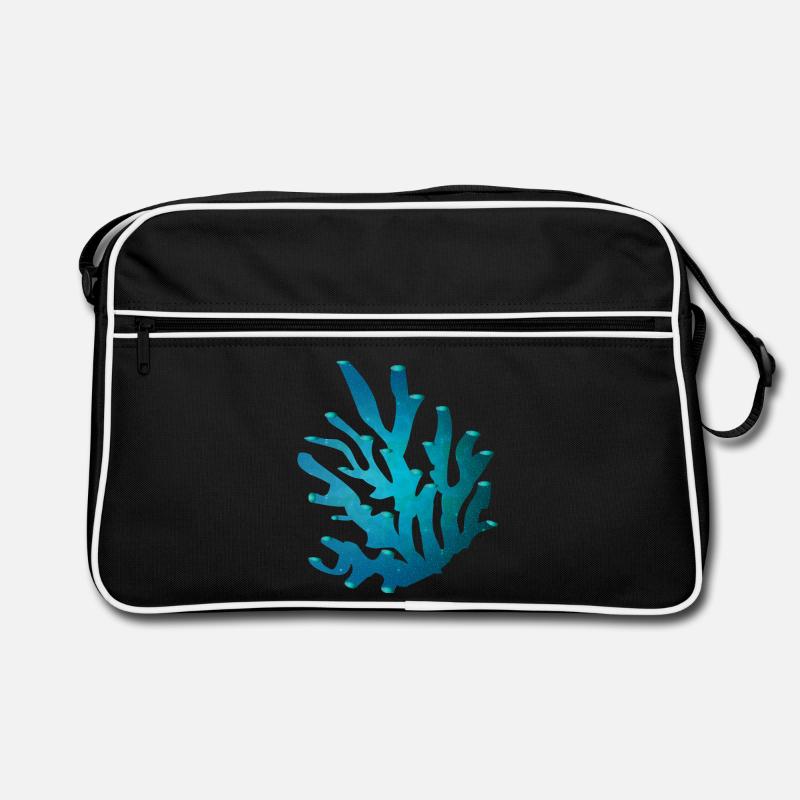 Corail à l’état de la - Sac Retro - noir/blanc
