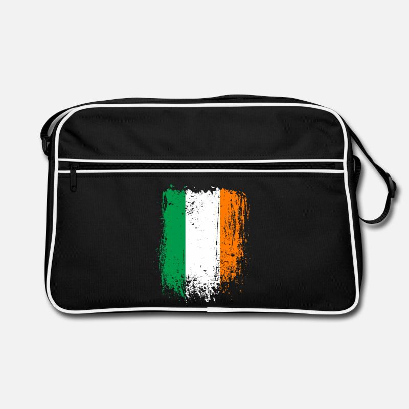 Irish Tricolor Distressed Flag Retro Bag